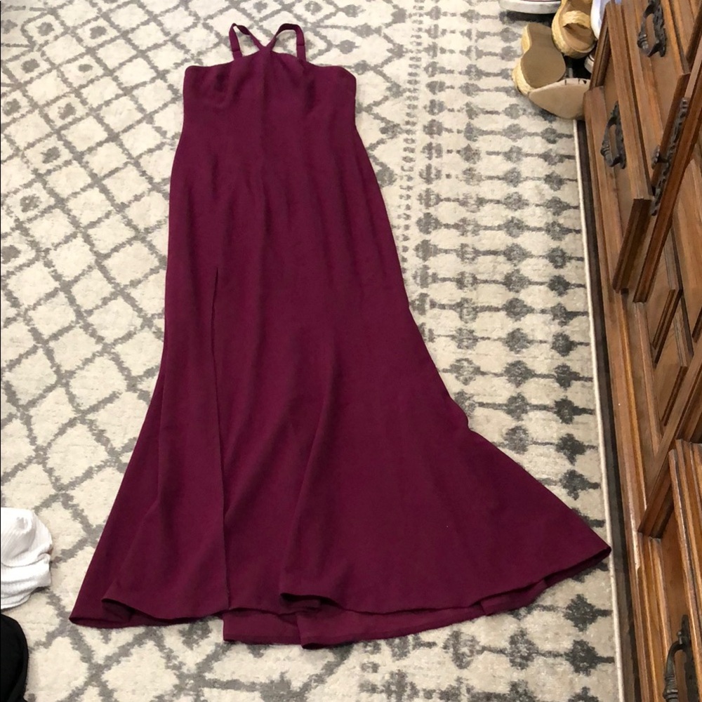 Dress the Population Red Halter Maxi Sundress